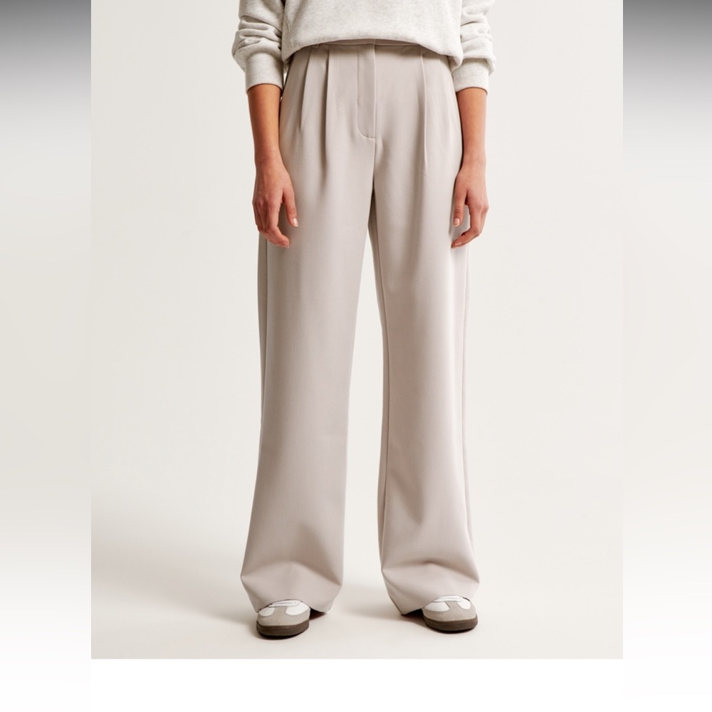 Abercrombie & Fitch Sloane Wide-Leg Trousers